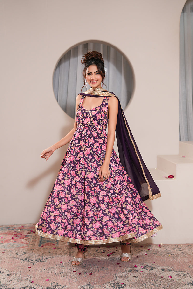 Zinnia Gul Anarkali Set