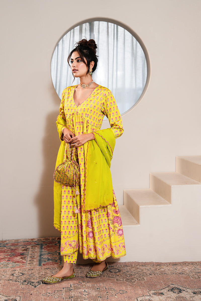 Nimrat Kaur in Naaz Mehrunissa Anarkali Set