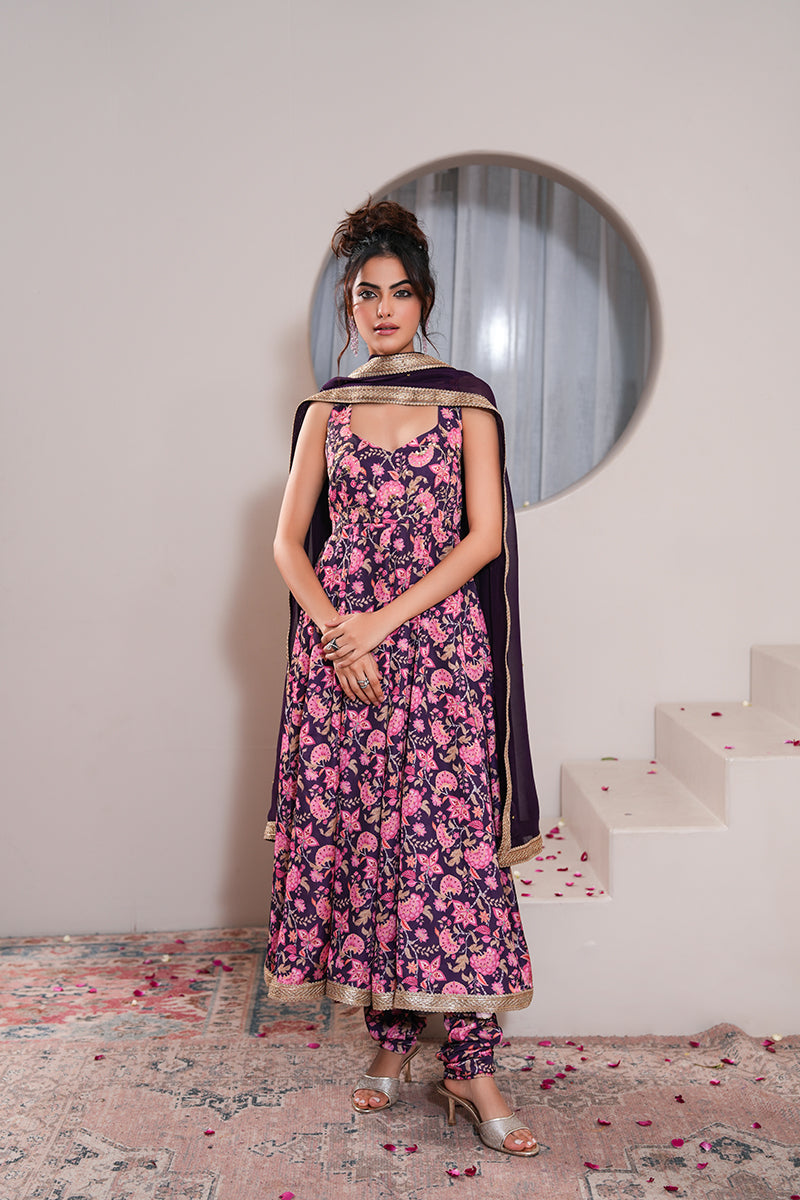 Zinnia Gul Anarkali Set
