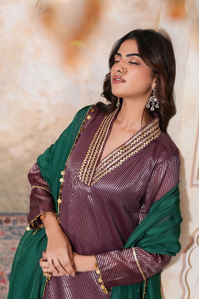 Gauhar Gota Kurta Set