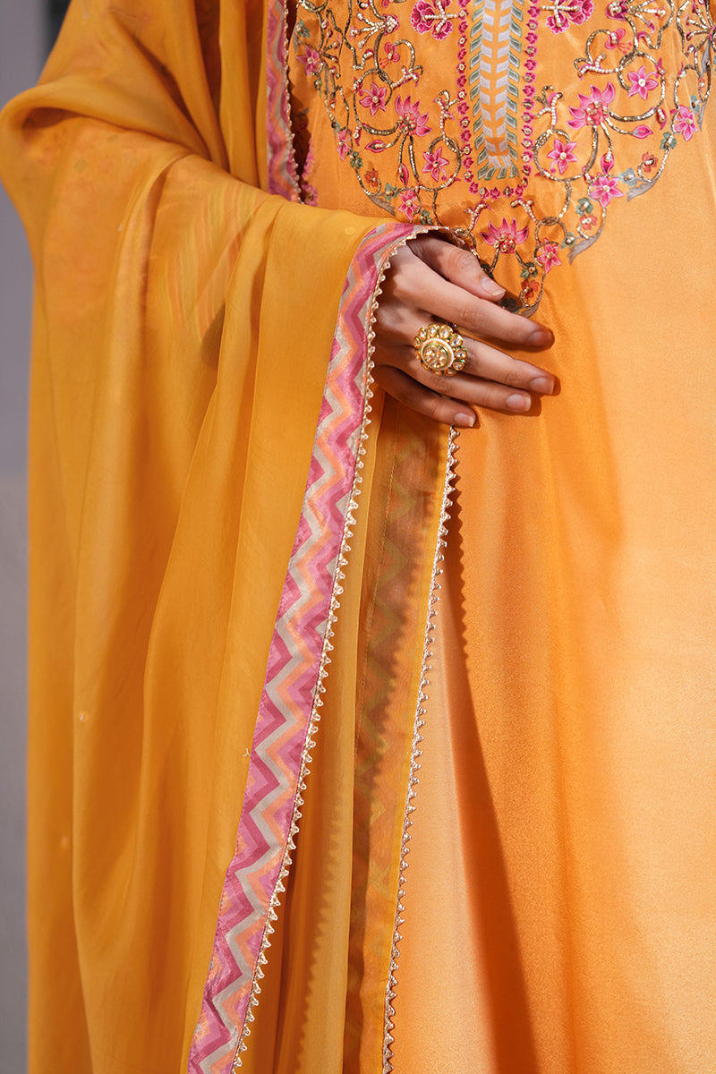 Mehreen Gulabi Kurta Set