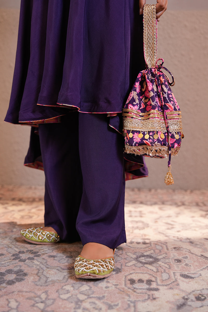 Banafshi Chintz Anarkali Set