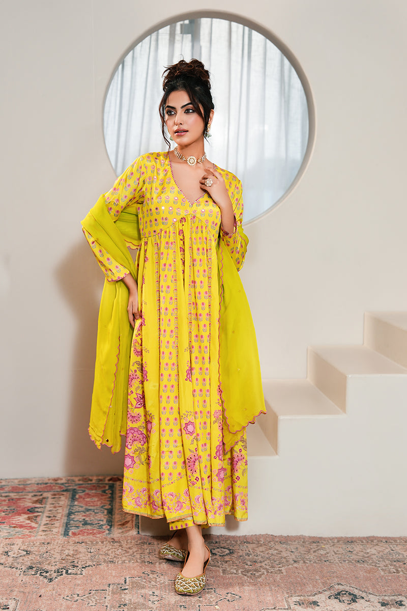 Nimrat Kaur in Naaz Mehrunissa Anarkali Set