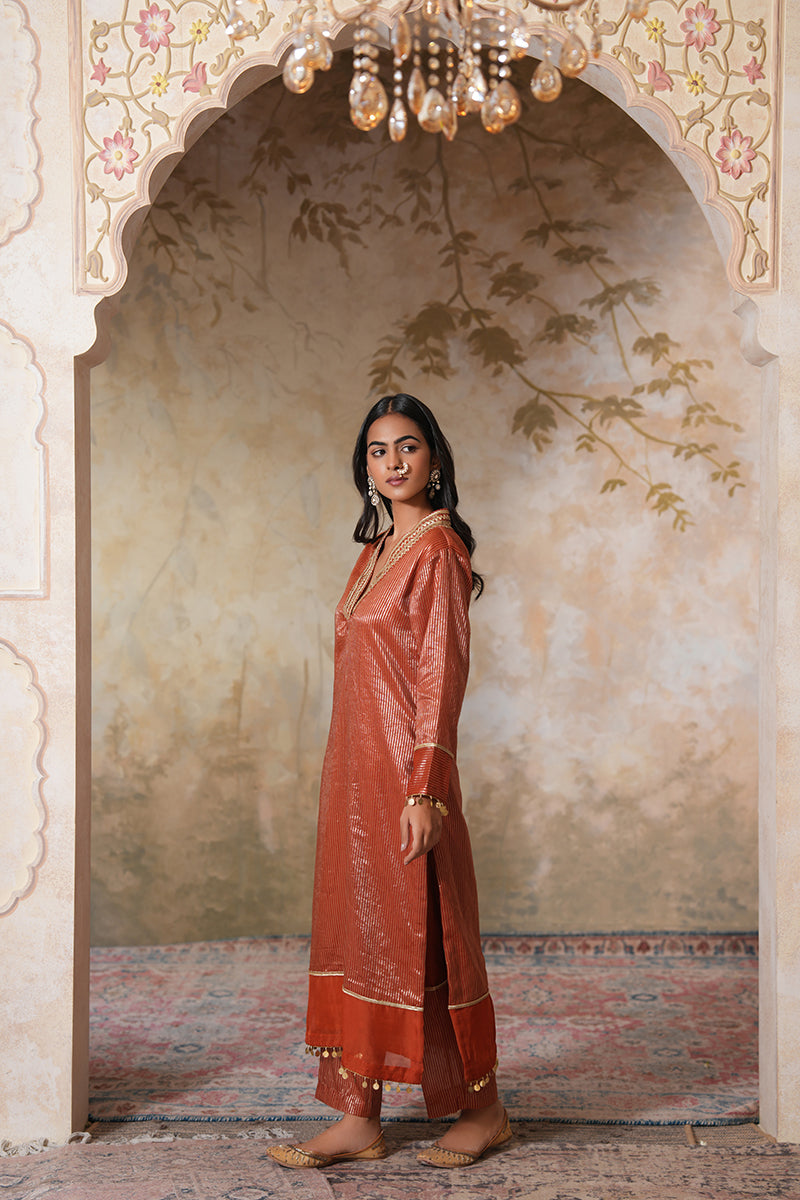 Zangi Gota Kurta Set