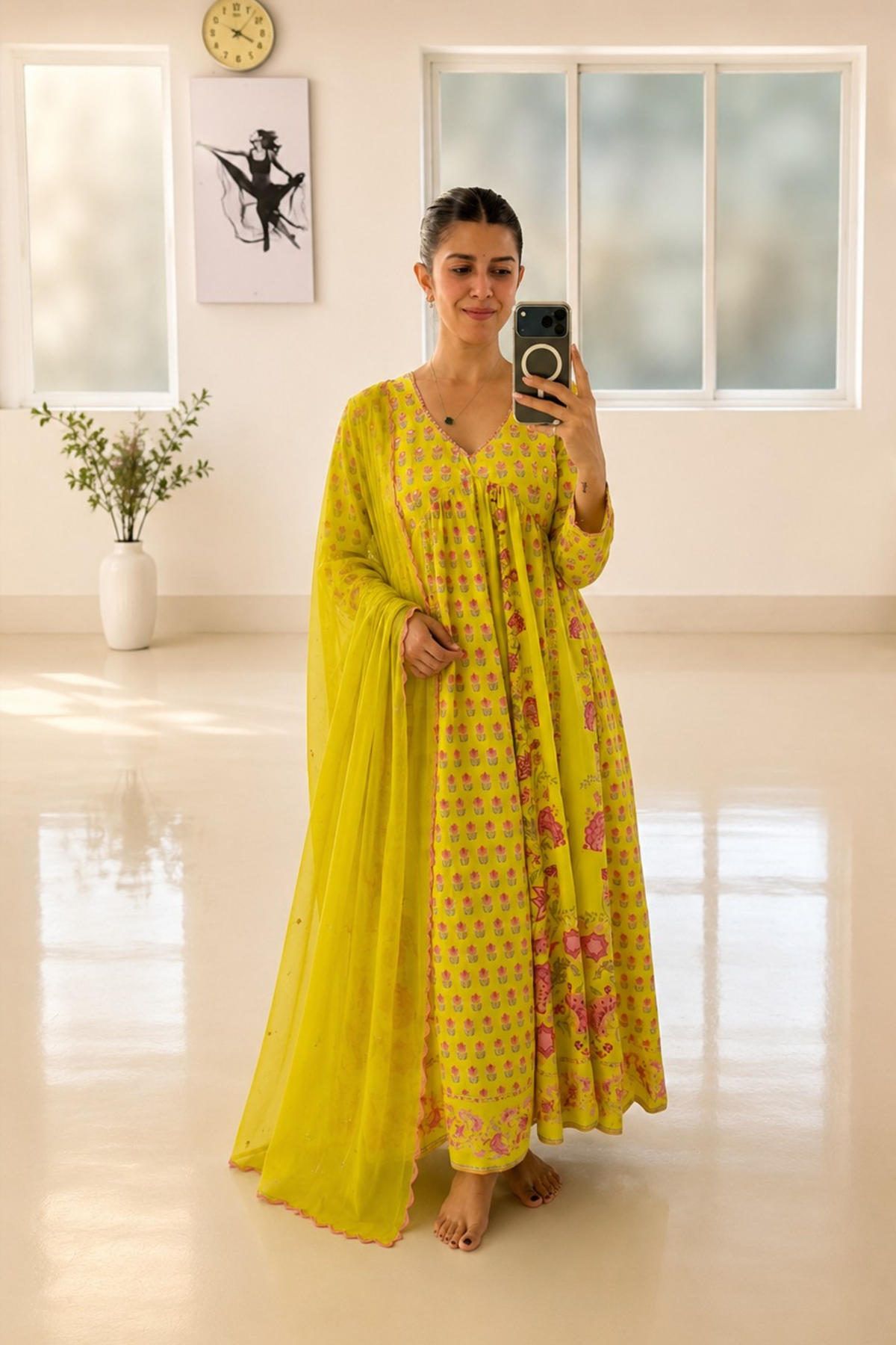 Nimrat Kaur in Naaz Mehrunissa Anarkali Set