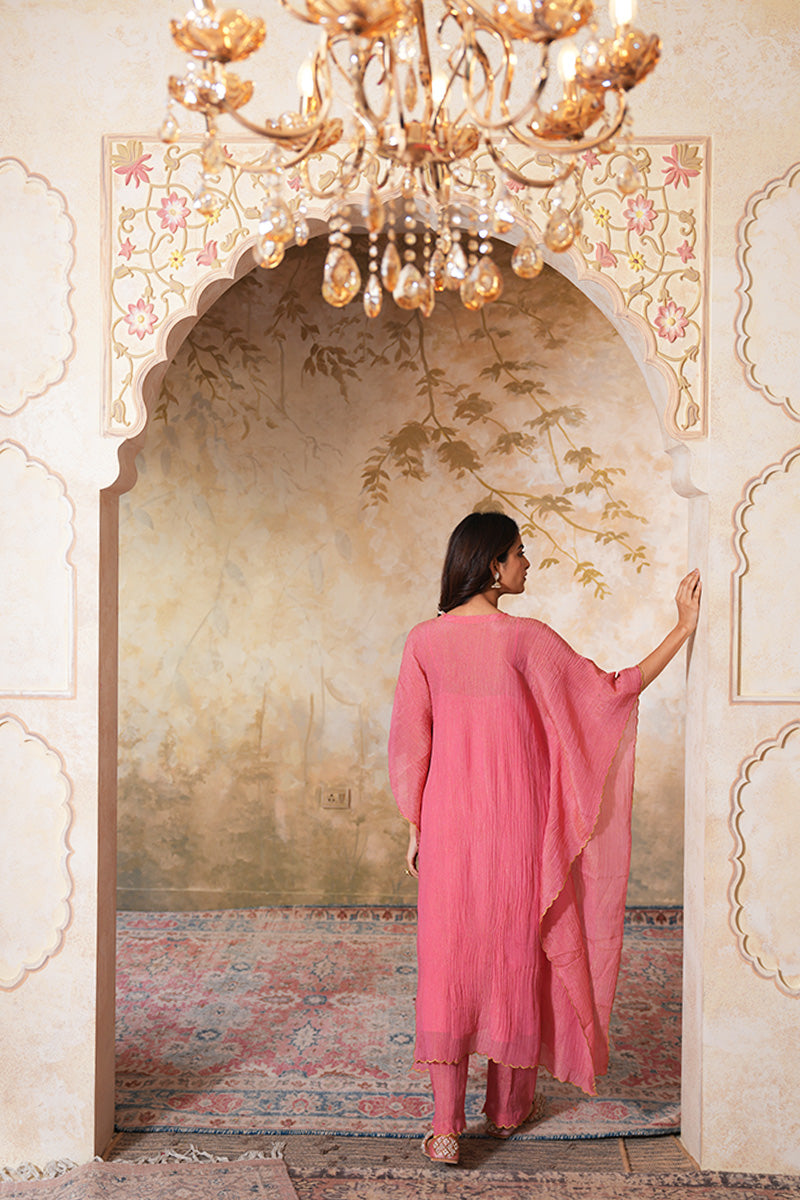 Sharbati Tissue Silk Kaftan Set