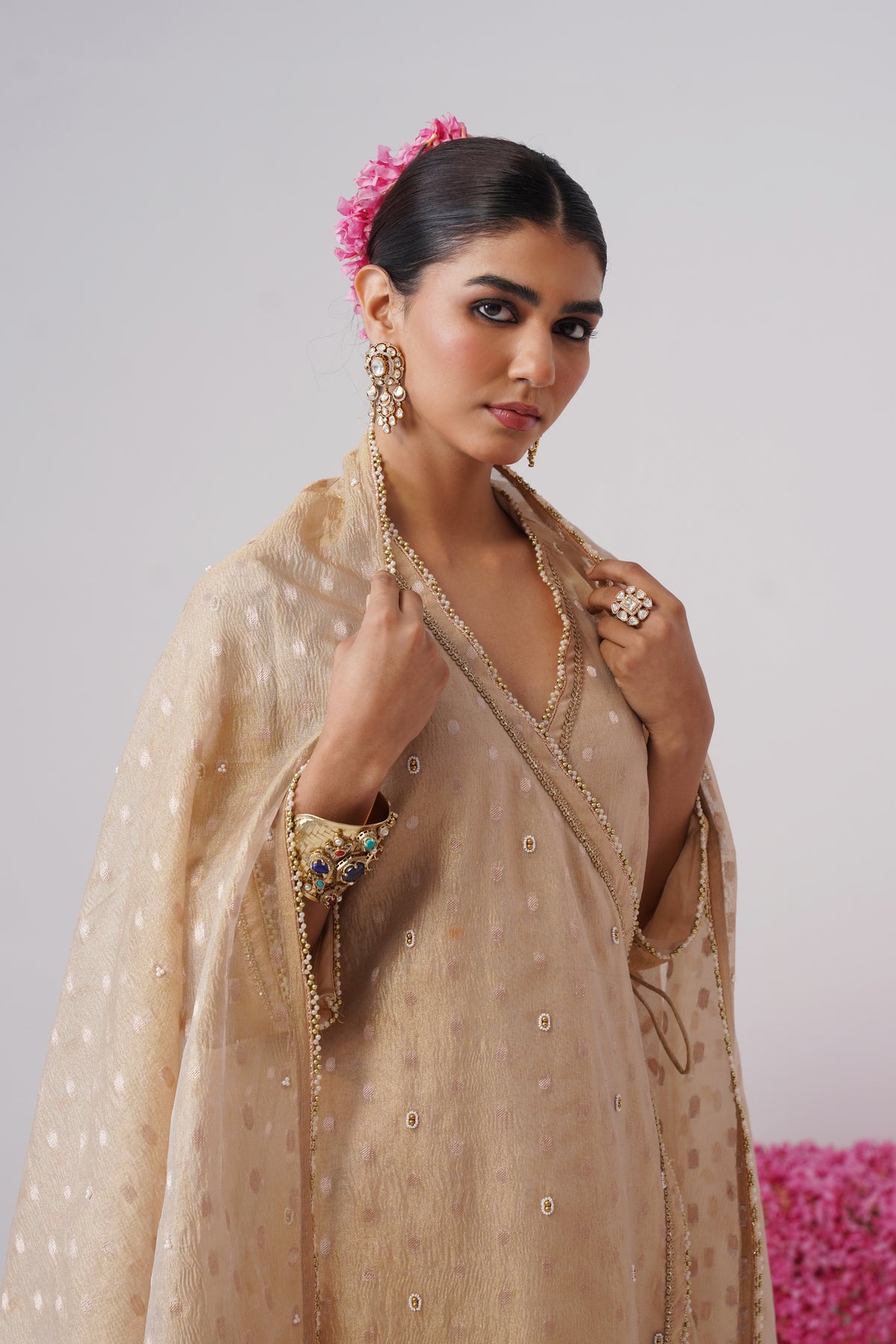 Guneet Monga Kapoor in Sunehri Set