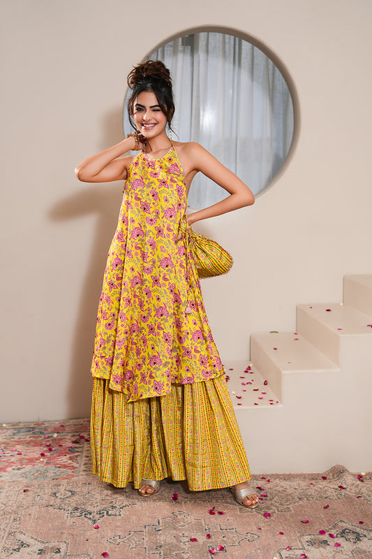 Jasmine Pearl Gharara Set