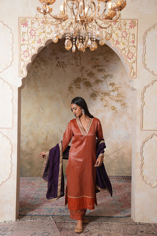 Zangi Gota Kurta Set