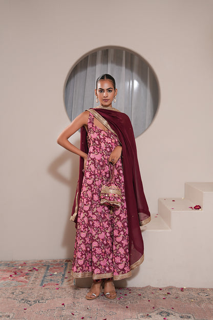 Gursimran Kaur in Petunia Gul Anarkali Set