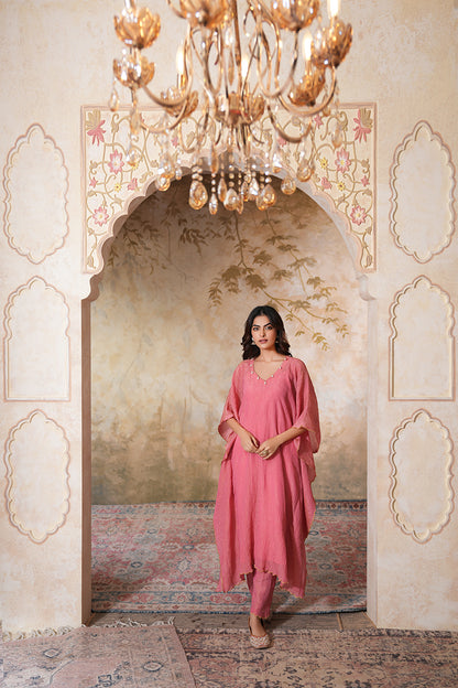 Sharbati Tissue Silk Kaftan Set