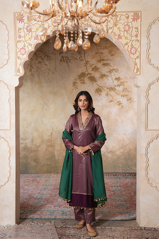 Gauhar Gota Kurta Set