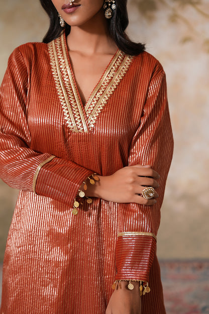 Zangi Gota Kurta Set