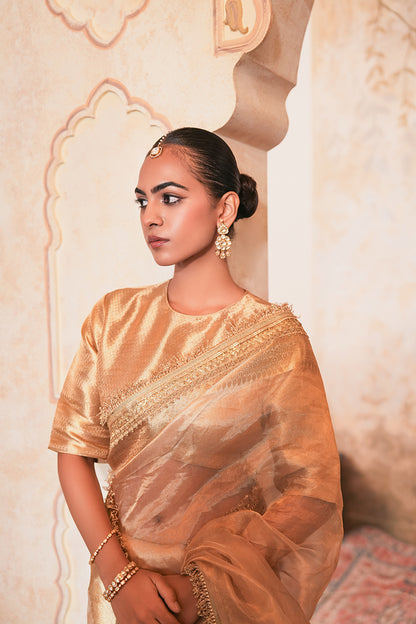 Shahi Gold Tissue Silk Saree