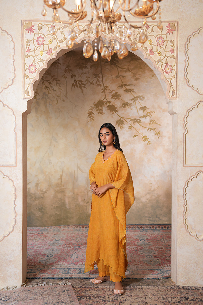 Sunehra Tissue Silk Kaftan Set