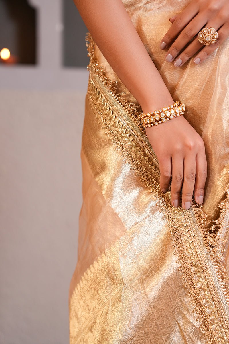 Shahi Gold Tissue Silk Saree
