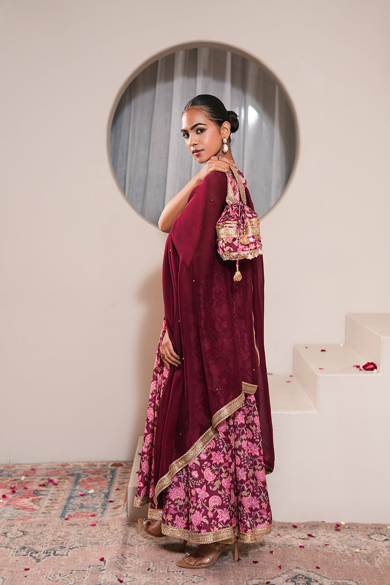 Gursimran Kaur in Petunia Gul Anarkali Set