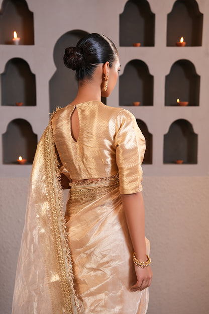 Shahi Gold Tissue Silk Saree