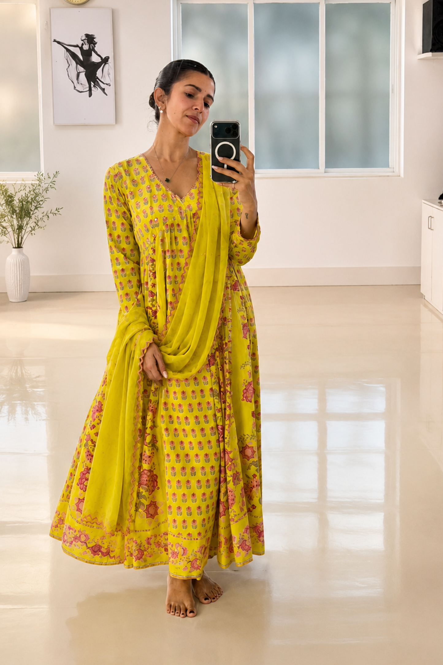 Nimrat Kaur in Naaz Mehrunissa Anarkali Set