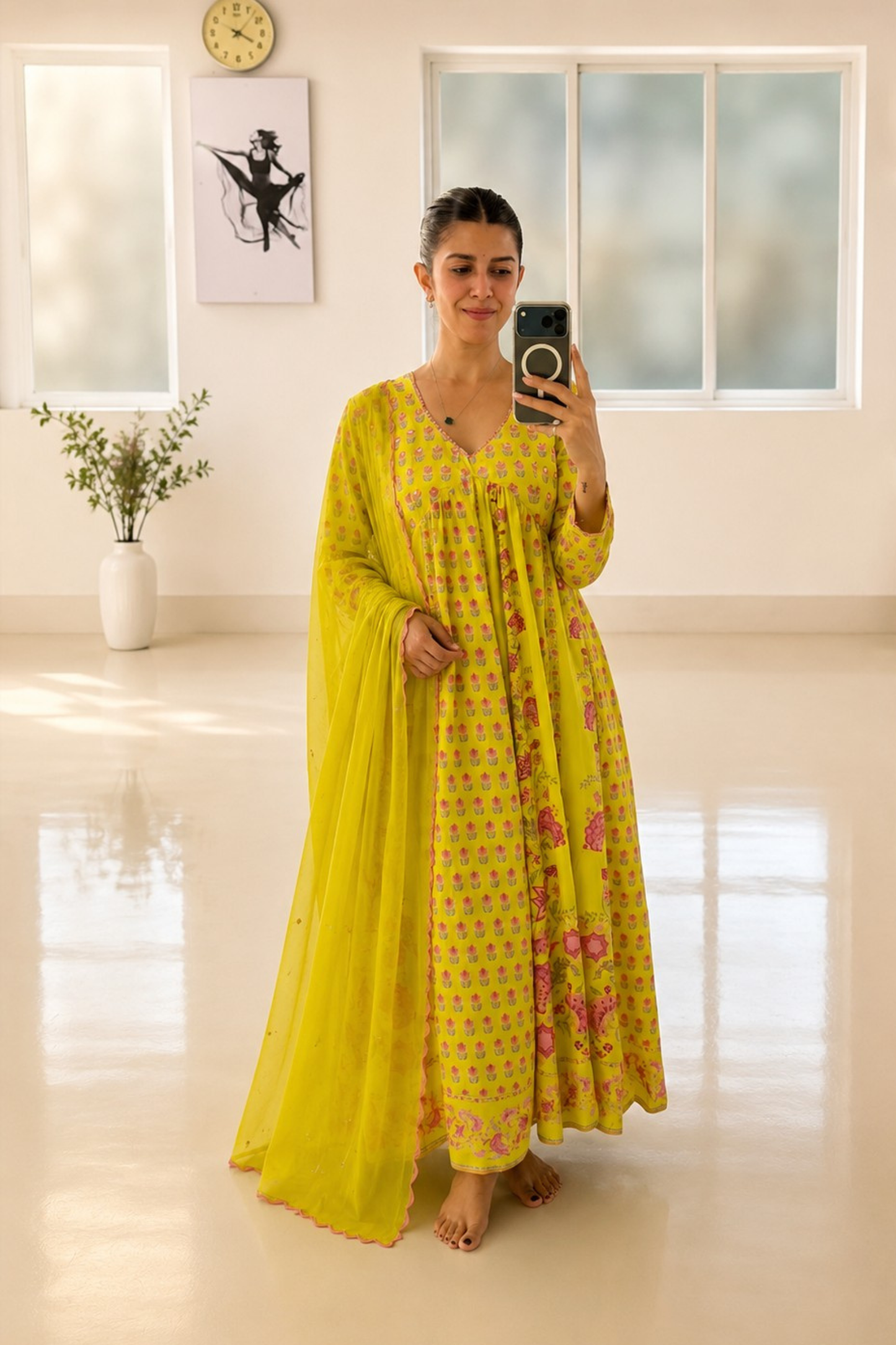Nimrat Kaur in Naaz Mehrunissa Anarkali Set