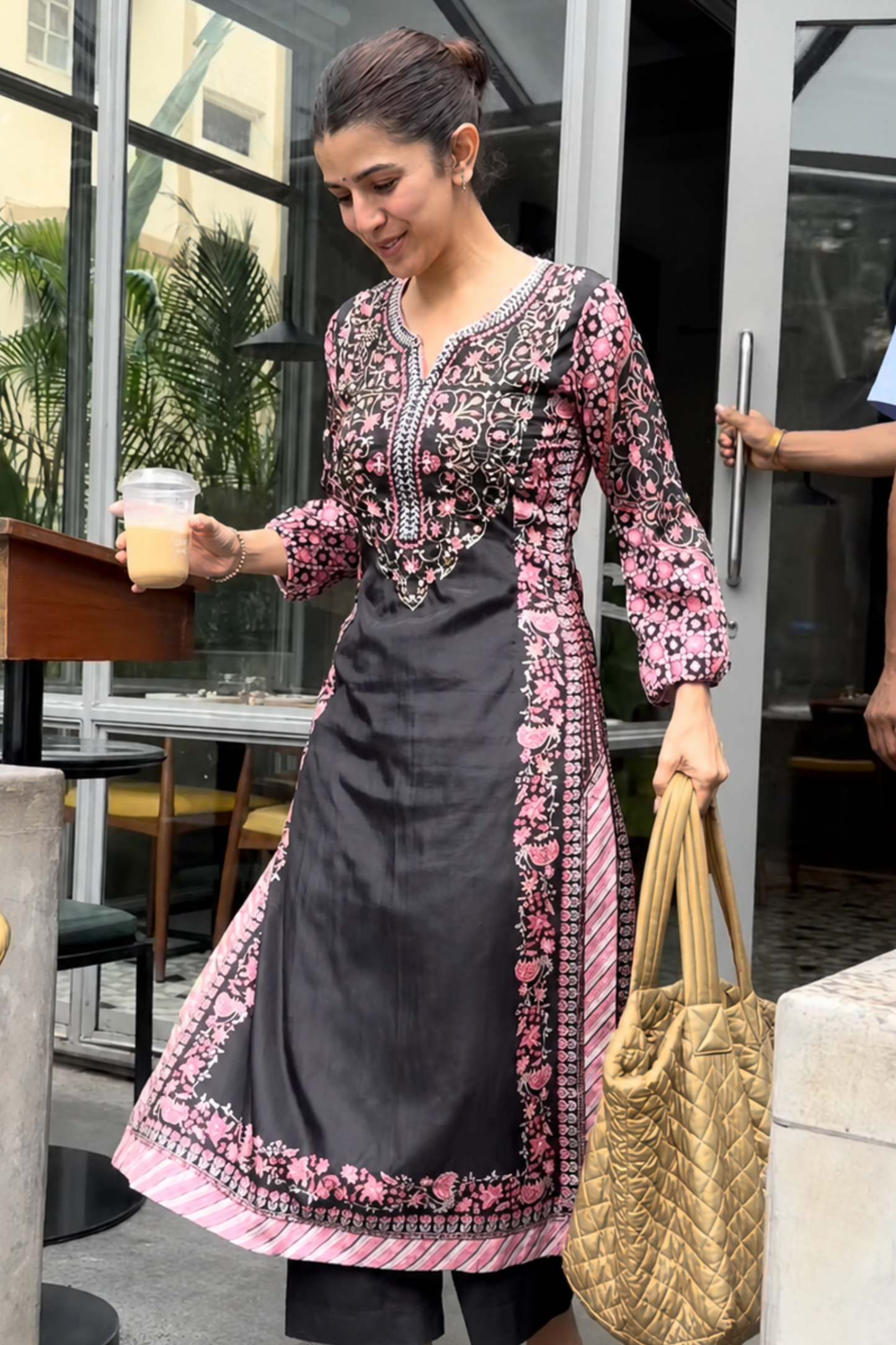 Nimrat Kaur in Khwaab Gulabi Kurta Set