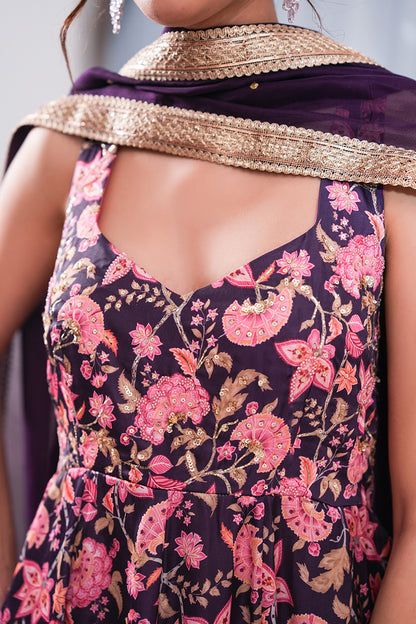 Zinnia Gul Anarkali Set