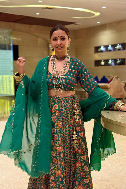 Shweta Basu Prasad in Mayuri Heer Lehenga Set