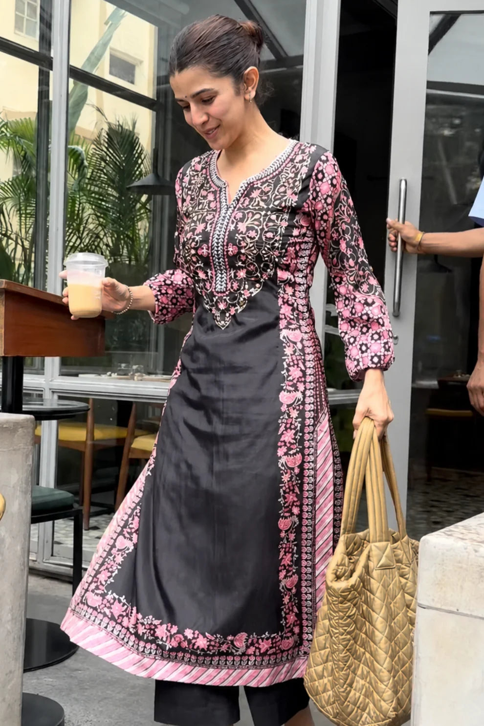 Nimrat Kaur in Khwaab Gulabi Kurta Set