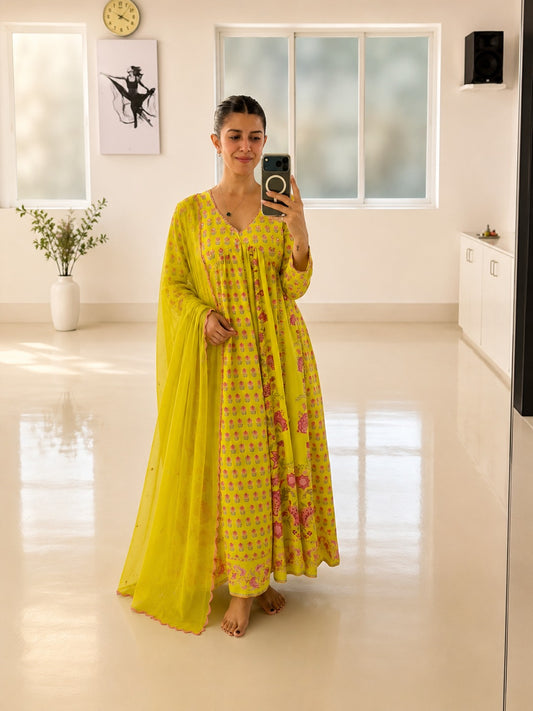 Nimrat Kaur in Naaz Mehrunissa Anarkali Set