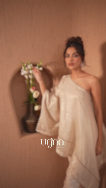 Kohra Tissue Silk Kaftan Set